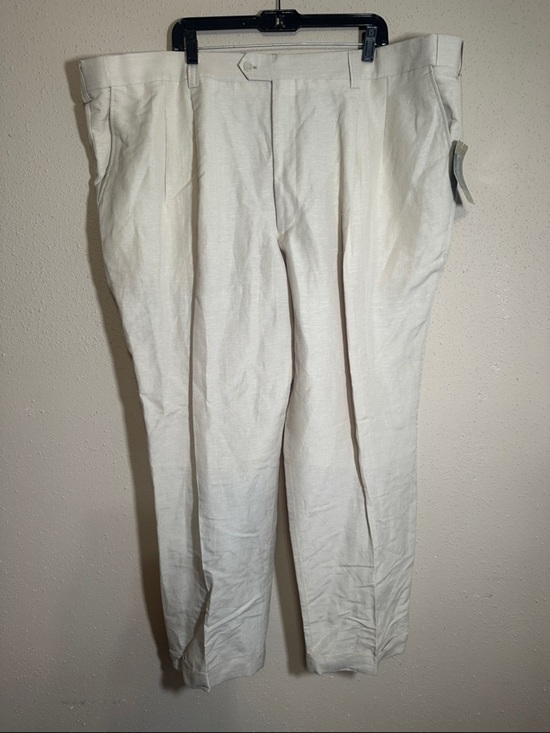Comfort Zone Other - Comfort Zone by George Foreman Waist-Relaxer Linen Blend Pants Khaki size 50x32